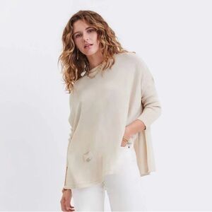 MERSEA sand beige Catalina sweater one size fits all